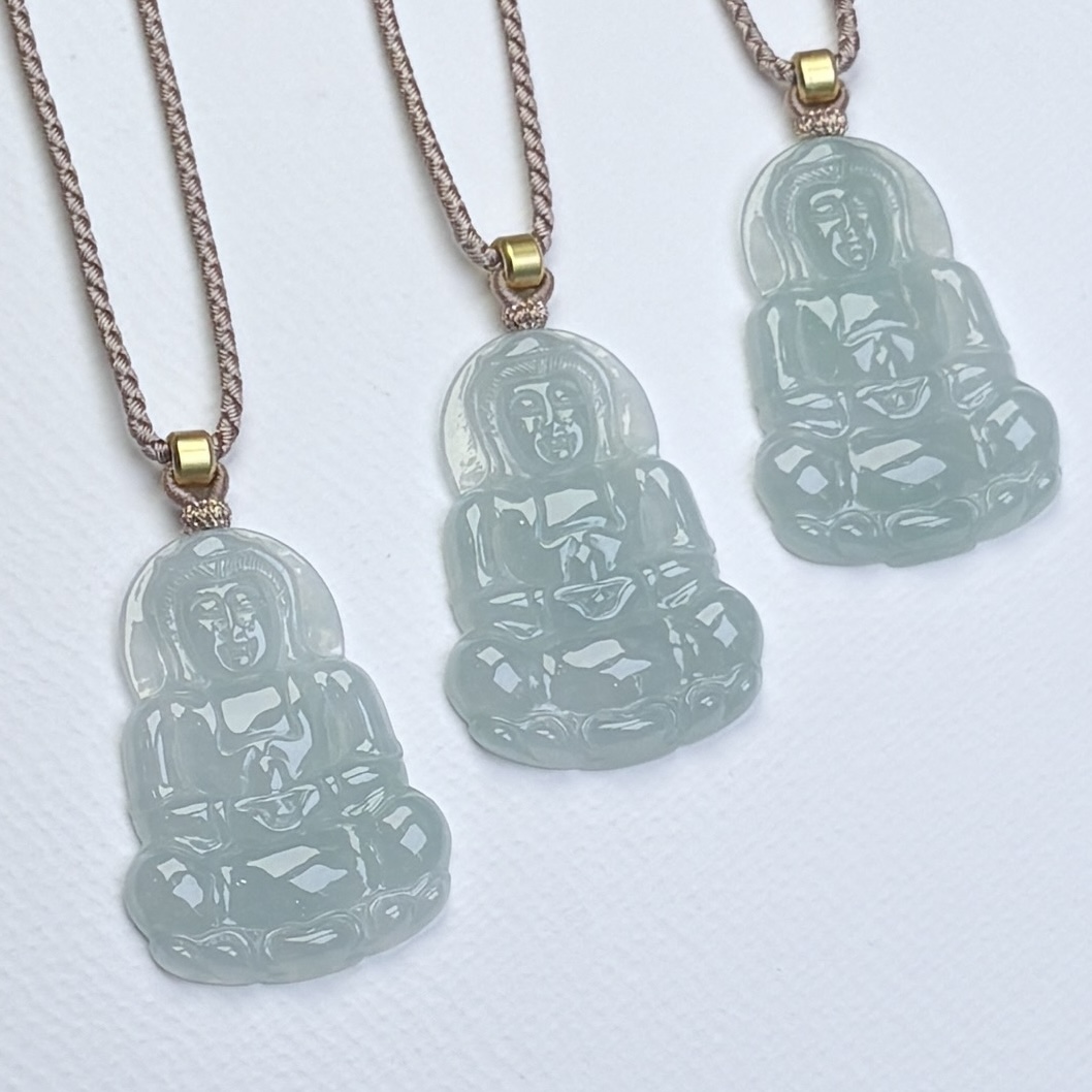 291511/天然缅甸翡翠A货观音   多样性一件发