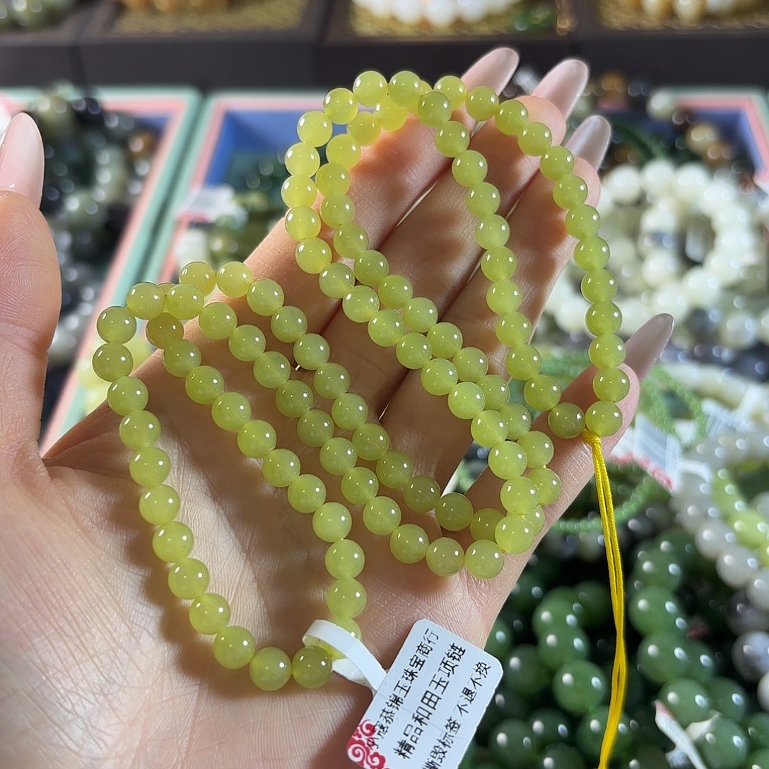 和田玉未镶嵌手链22