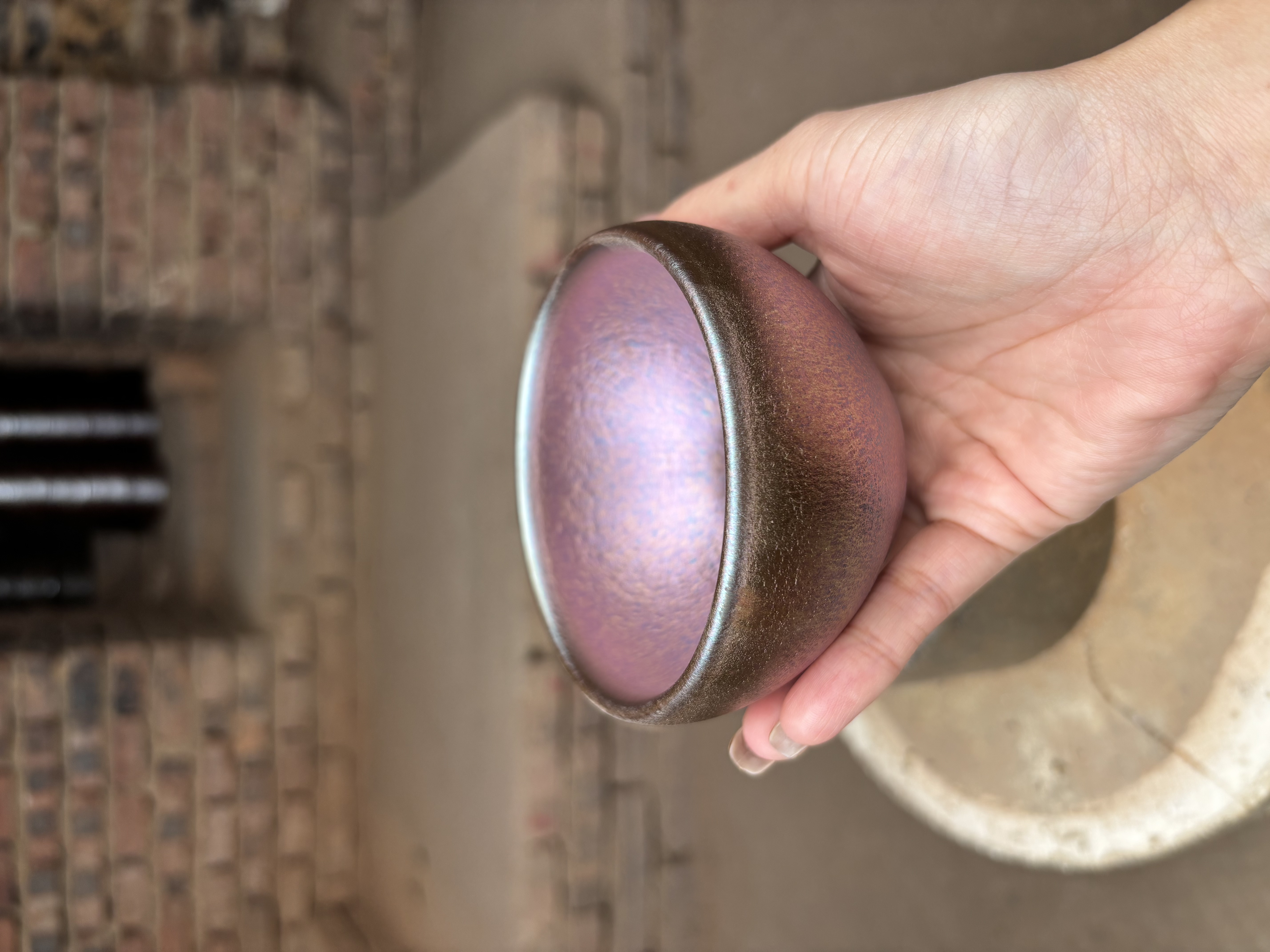  闪购建窑建盏 极光幻彩蓝 茶器主人杯礼盒装带溯源证书电烧