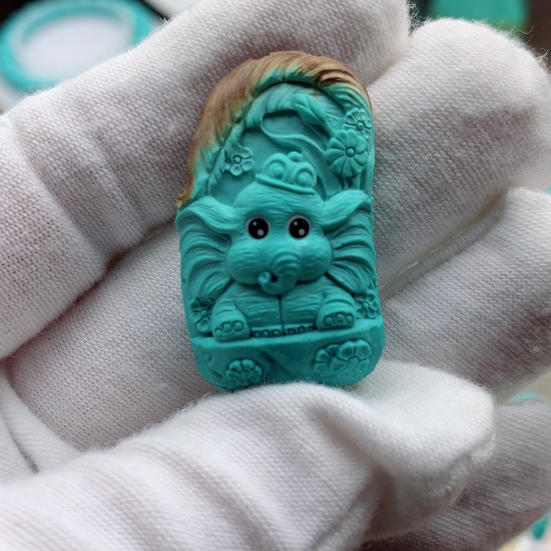 绿松石珠宝奇石未镶嵌11.2克