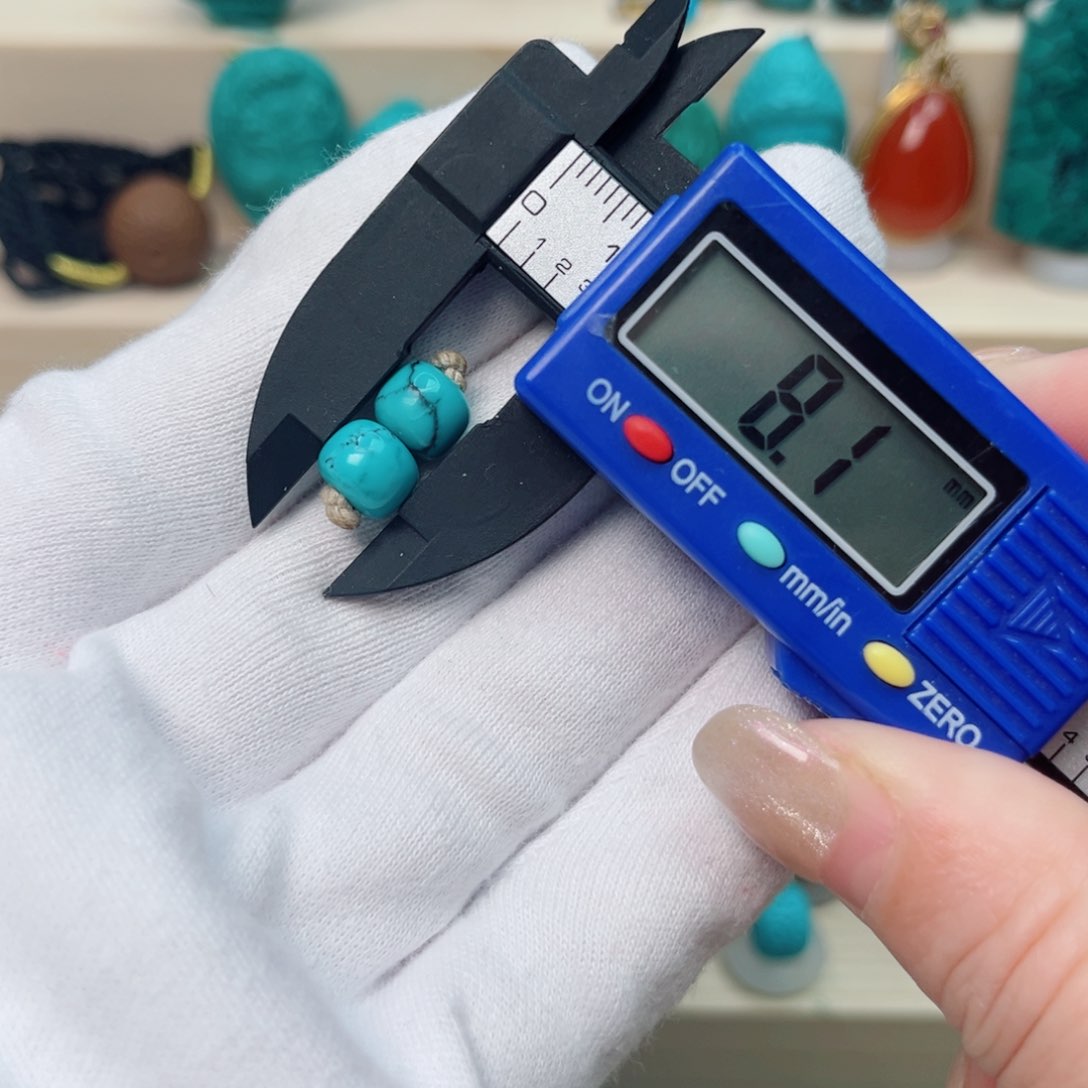 绿松石老型对珠未镶嵌