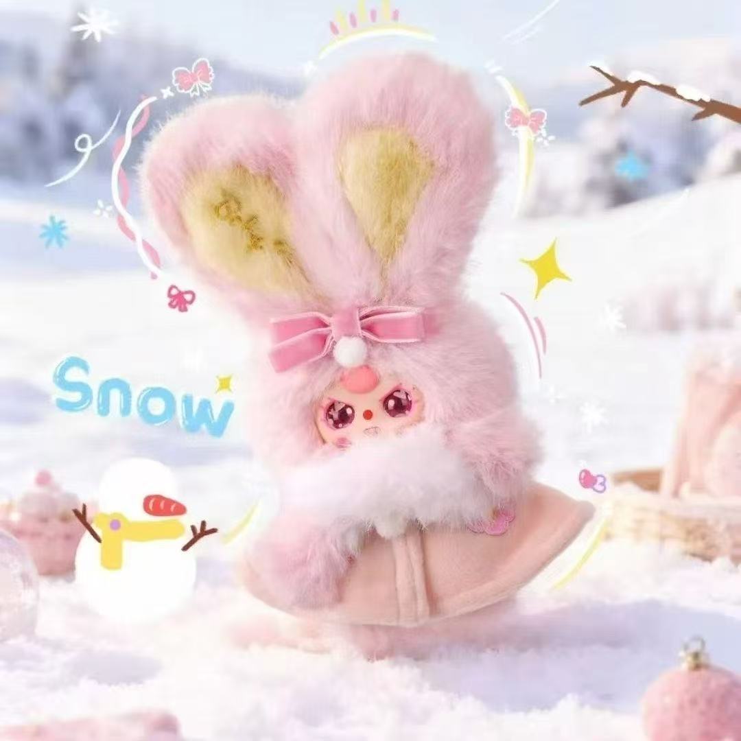 【Queen潮玩宫殿】娃三岁-冬日系列毛绒正版盲盒毛绒摆件