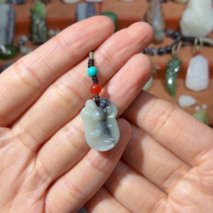 @***冰和田玉未镶嵌颈饰