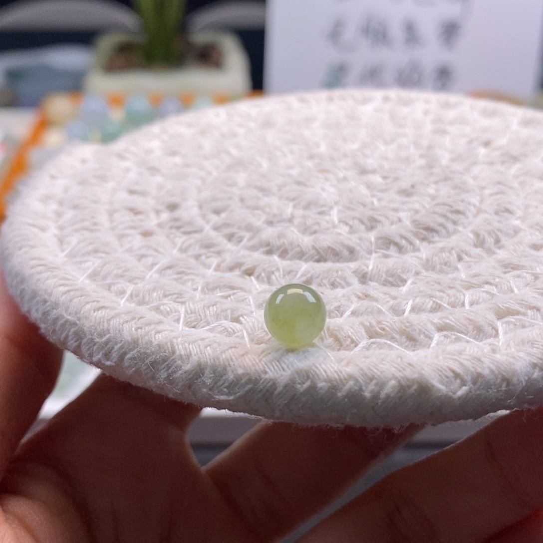 翡翠散珠天然翡翠秋香黄7.3