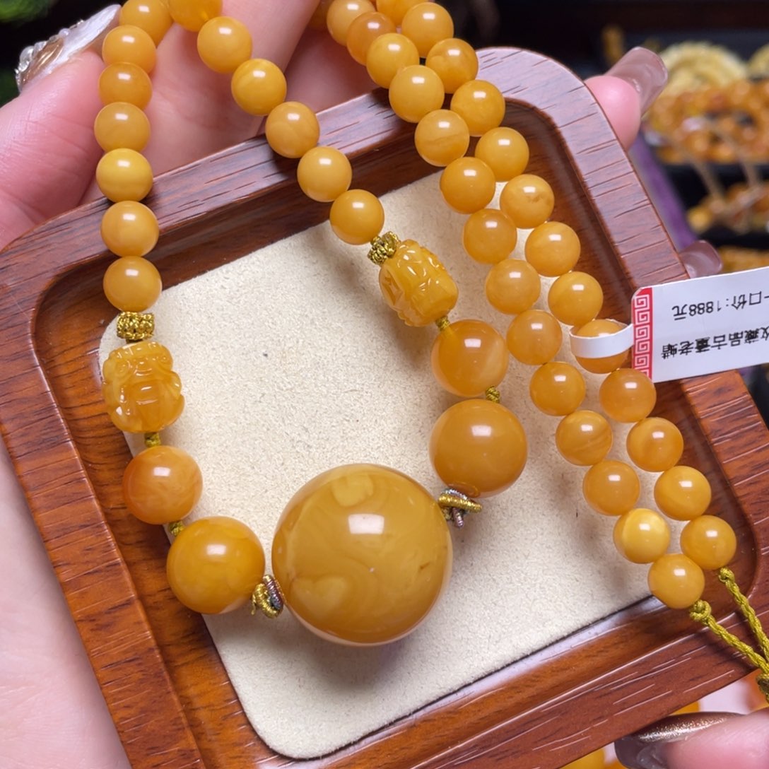 未镶嵌蜜蜡颈饰项链