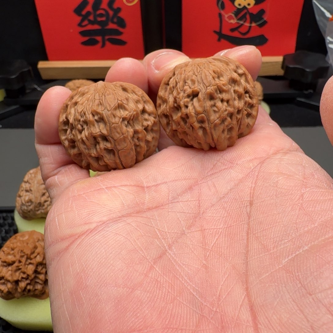 文玩核桃把件磨盘37