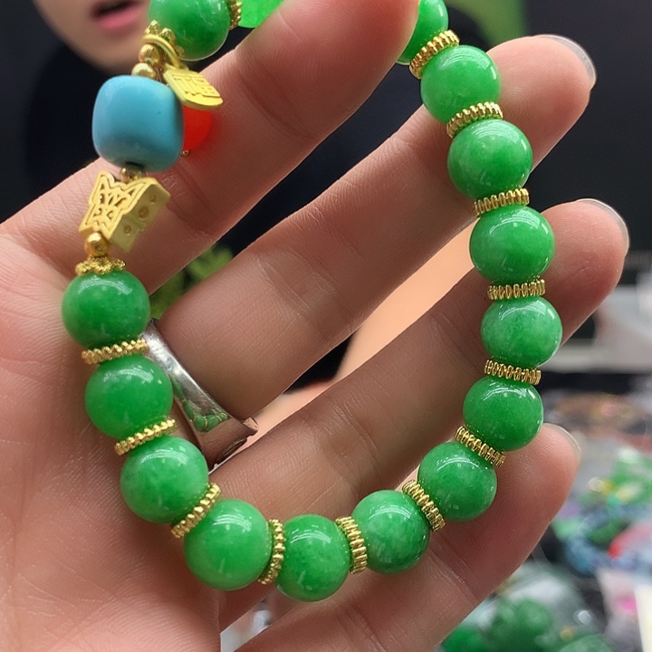 翡翠银S925镶嵌颈饰