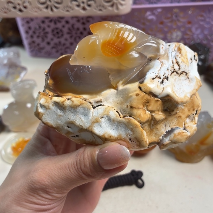 玛瑙/玉髓未镶嵌吊坠(不含链)