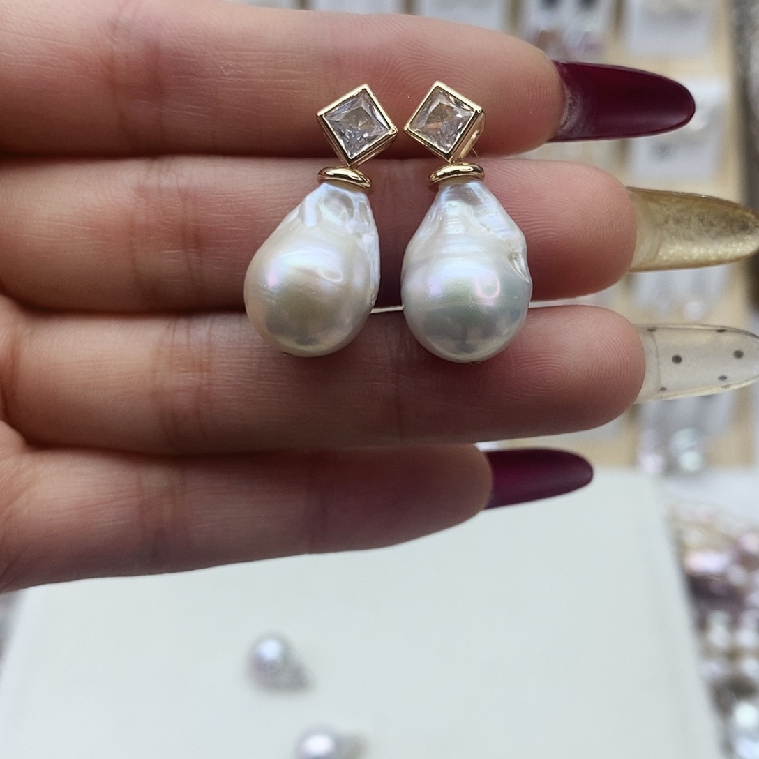 耳饰未镶嵌淡水珍珠