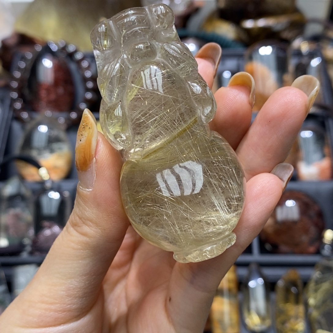 水晶貔貅未镶嵌S****n手把件