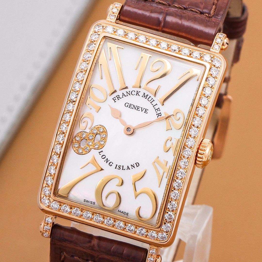 99新 Franck Muller/法兰克穆勒 系列9528K玫瑰金原镶钻26*37mm