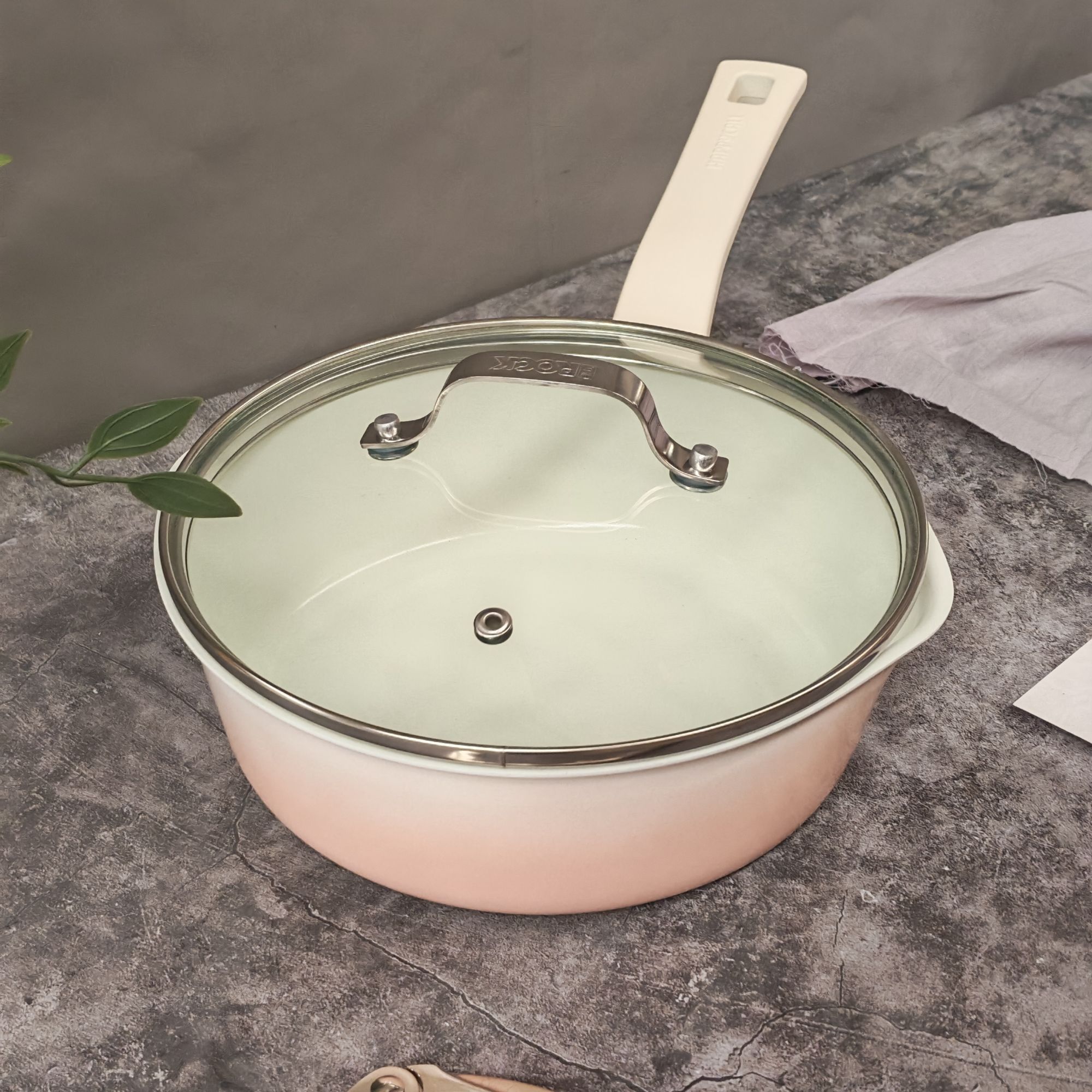 品牌尾单20cm陶瓷不粘锅多功能辅食锅加高煎锅奶锅不挑灶