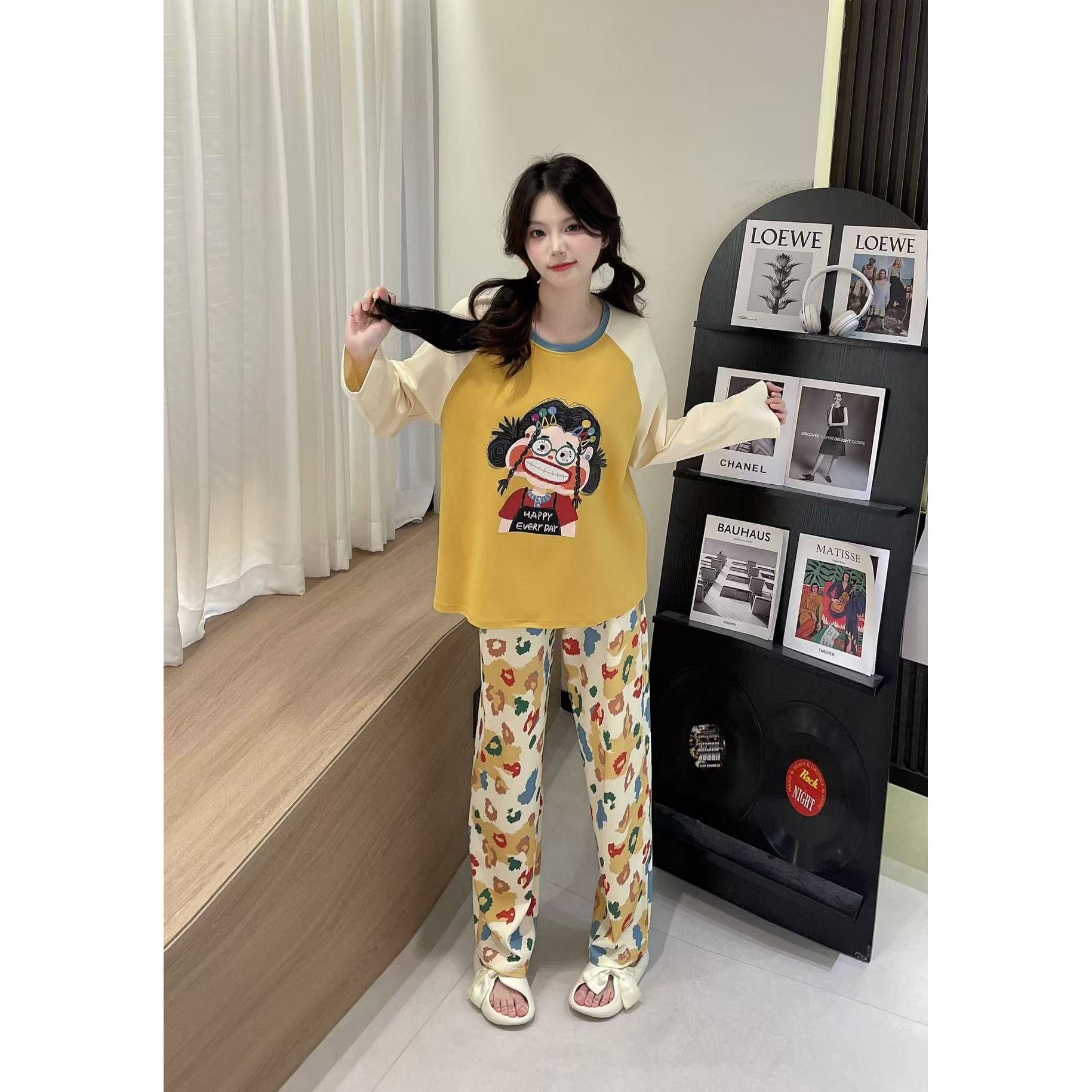 【朵范】 春季新款甜美睡衣套装爆款家居服