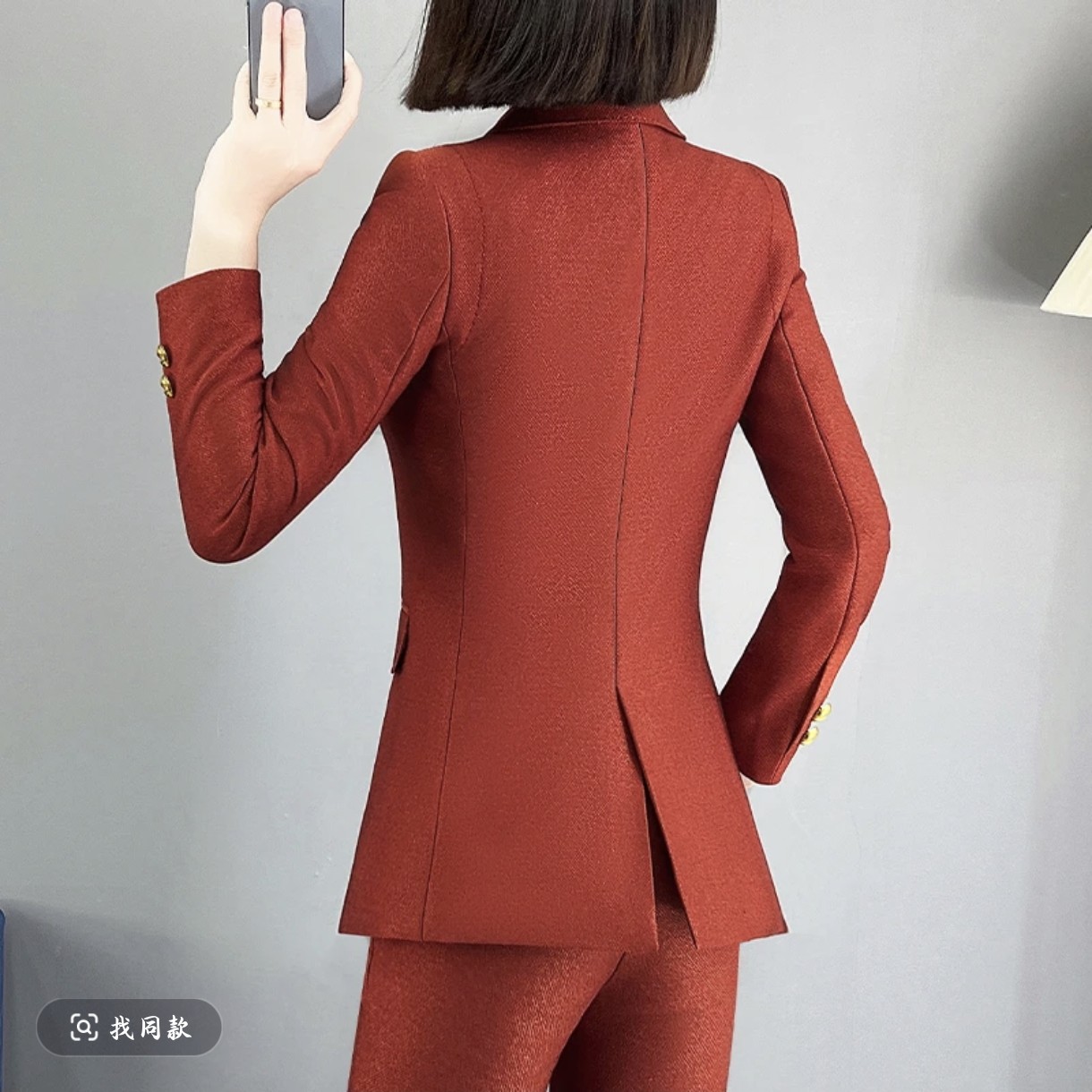 A区2511 西装女秋冬新款时尚修身职业休闲气质西服