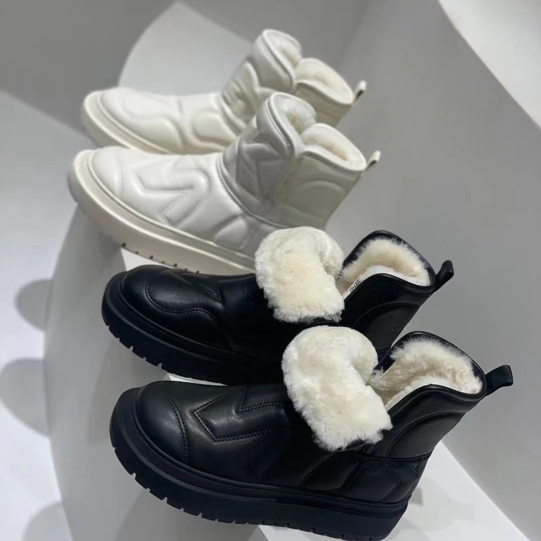 LI AJIGIRL/阿吉女·原创设计 刺绣羊毛雪地靴#618-9