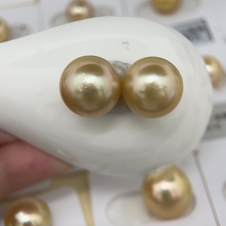 海水珍珠颈饰未镶嵌14.3 金珠 素钉H5