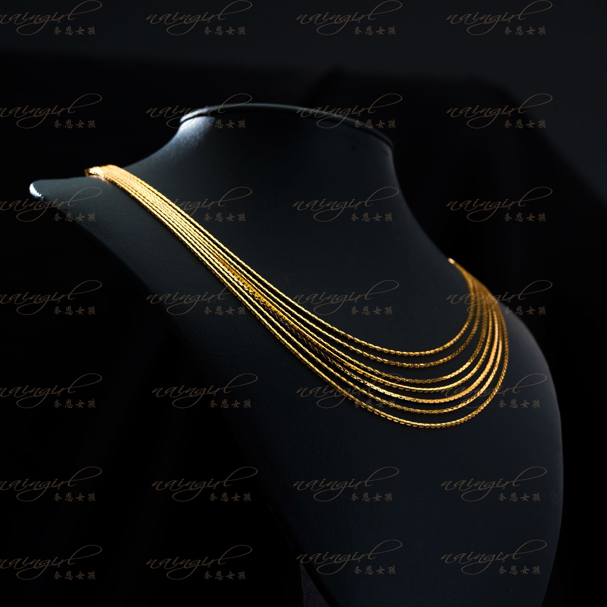 铜合金项链 X3011【满目星河】秋冬时尚气质高级感多层设计款项链