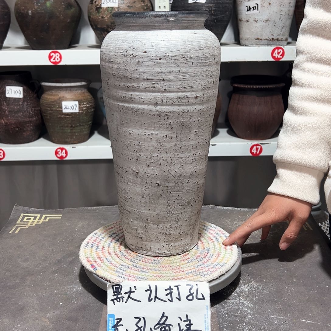 红陶103拉丝灰白无孔备注