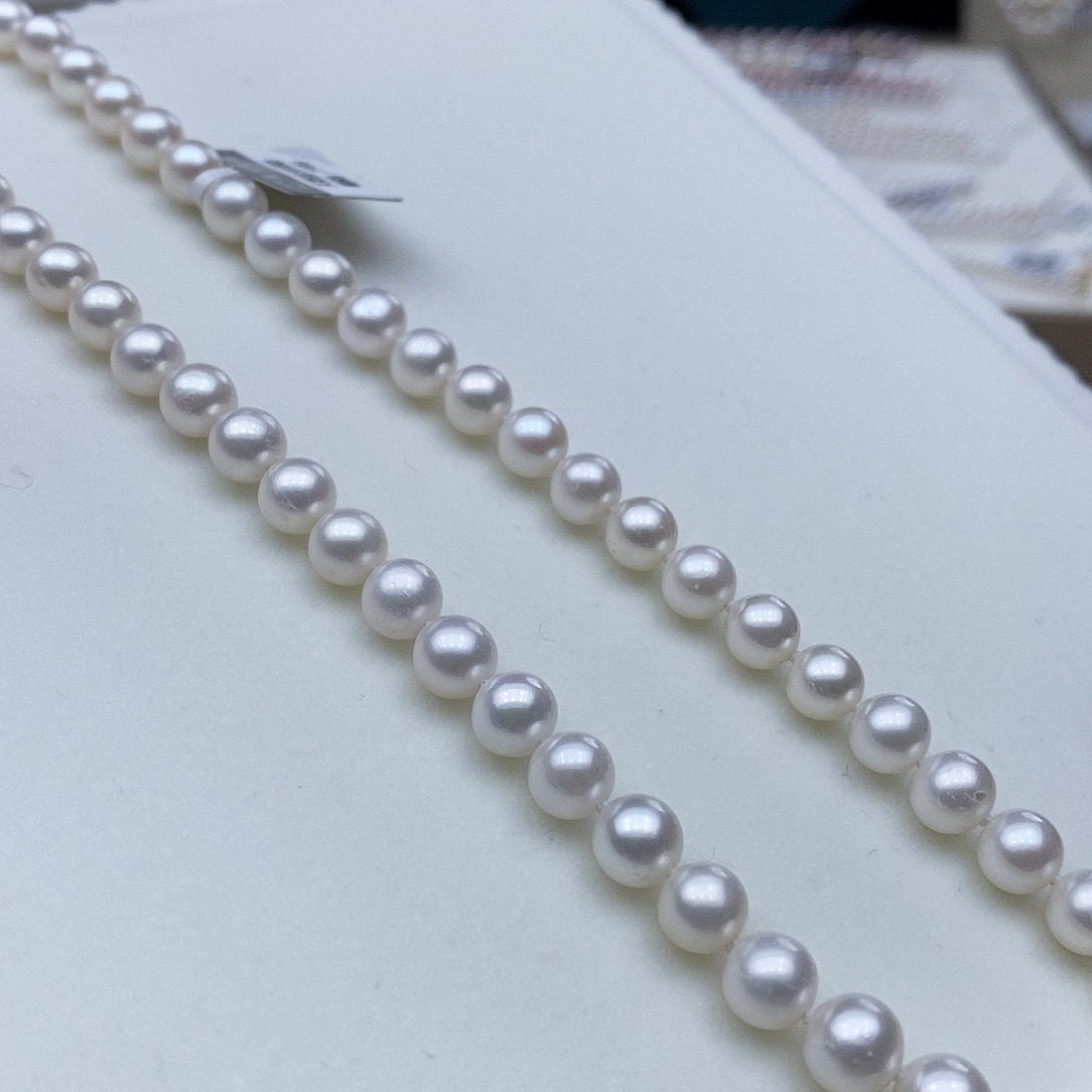 淡水珍珠颈饰银S925镶嵌➕7:8高品