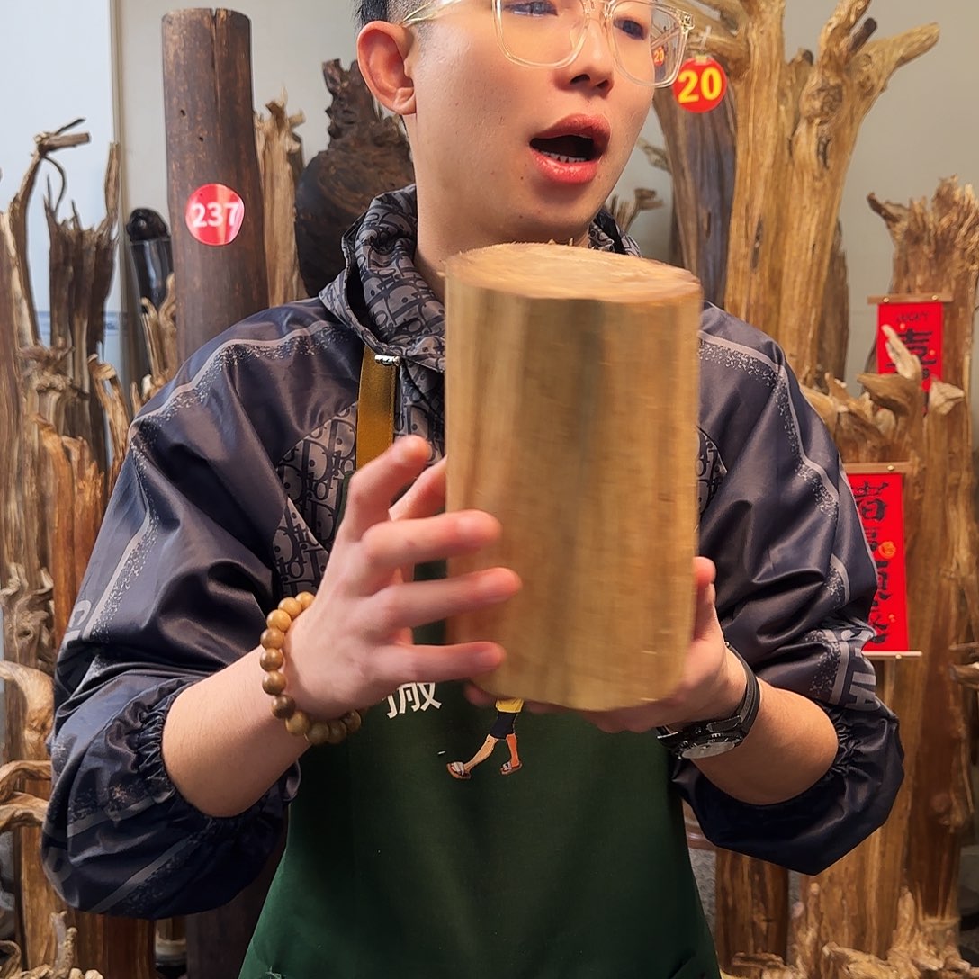 沉香摆件天然沉香原木摆件➕底座