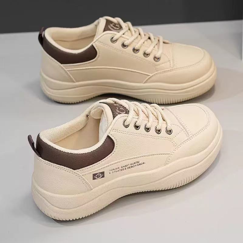 秋冬皮面百搭学生板鞋小白鞋YP888