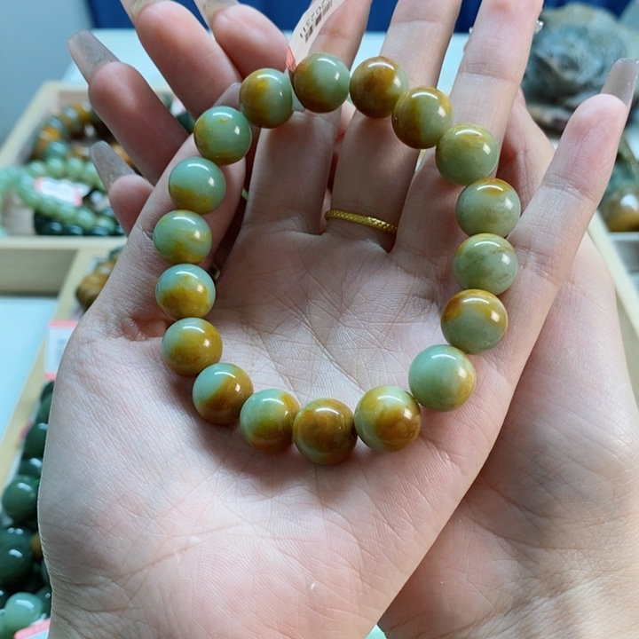 透闪石质玉手串未镶嵌勿*