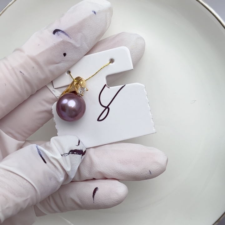 淡水珍珠颈饰银S925镶嵌