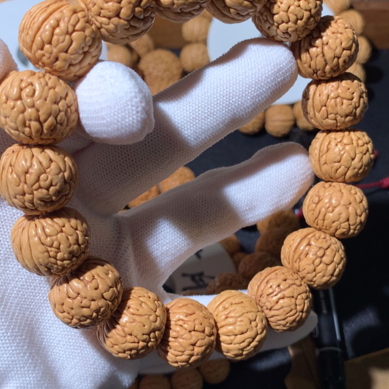 【闪购商品】桃核手串人****人原树铁扇18尺寸