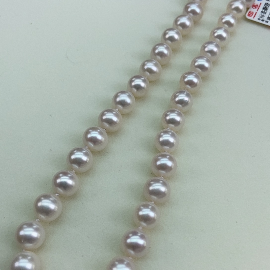 淡水珍珠85/9.5正圆极强光白透粉超干净银S925镶嵌