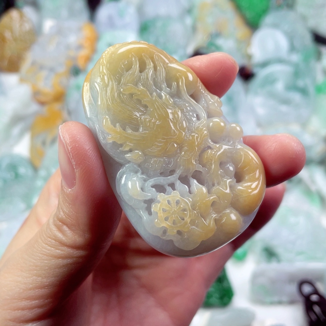 翡翠未镶嵌吊坠(不含链)