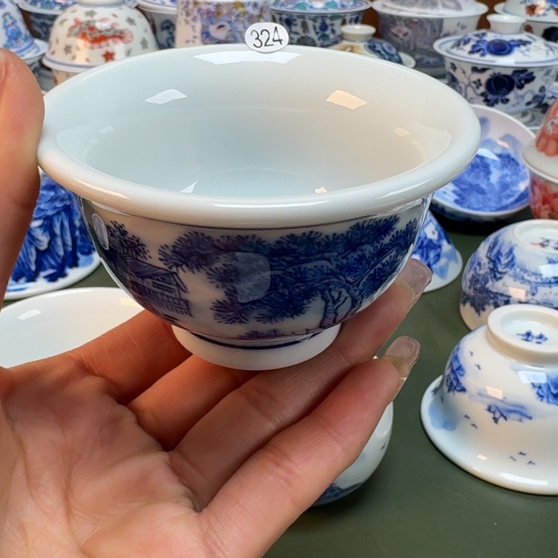 景德镇手绘主人杯景德手工手绘柴窑-雯雯324