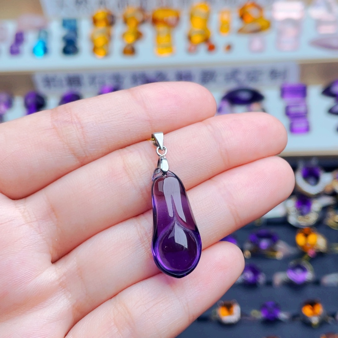 水晶银S925镶嵌珠宝半成品天然保真