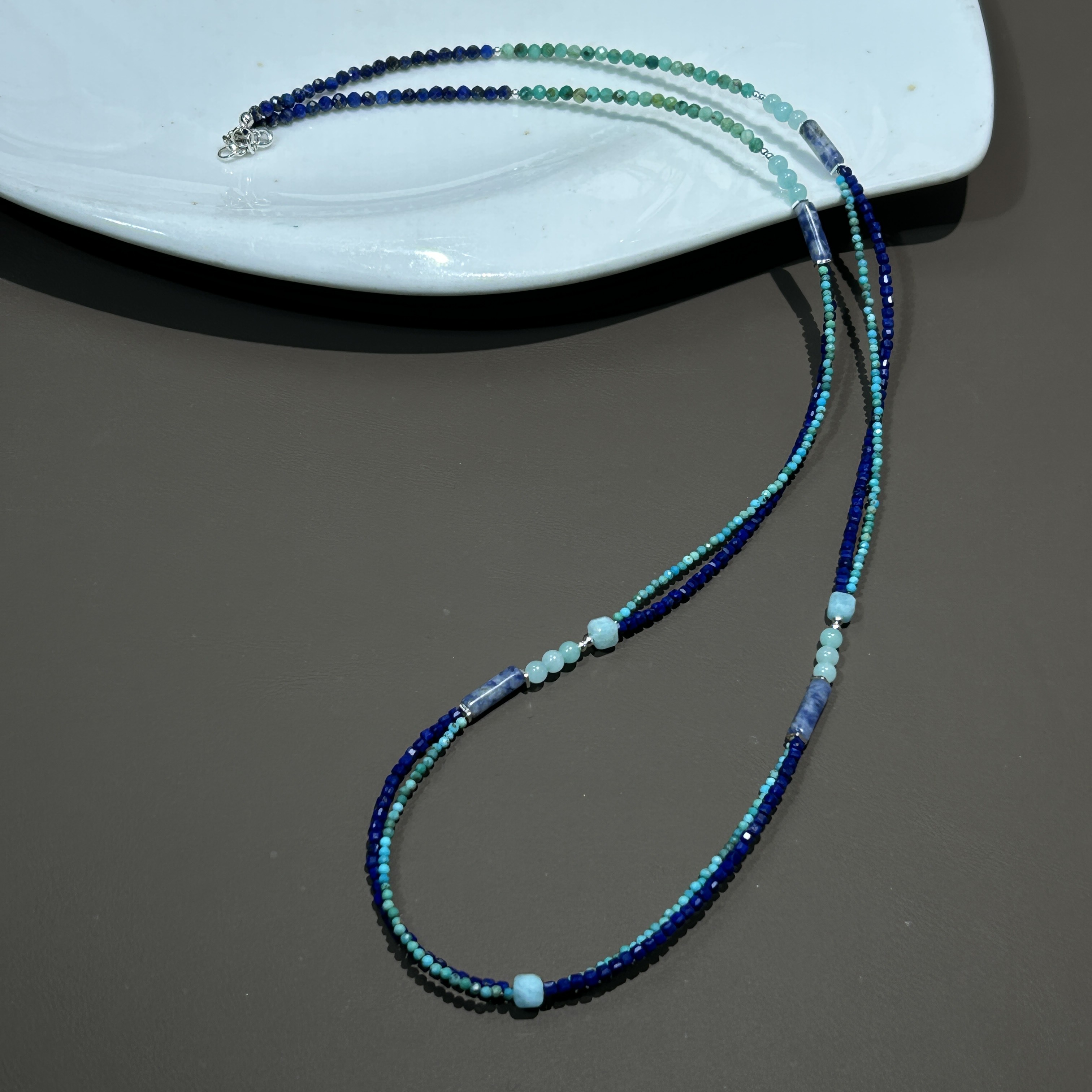 链子925银 青松听风原创手作长款毛衣链（77厘米）