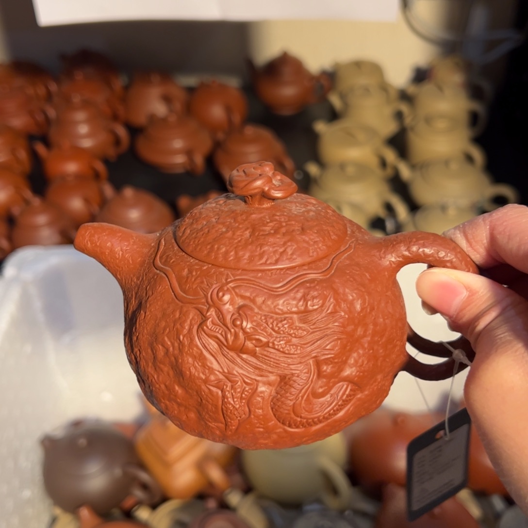 茶壶紫砂宜兴紫砂壶大红袍