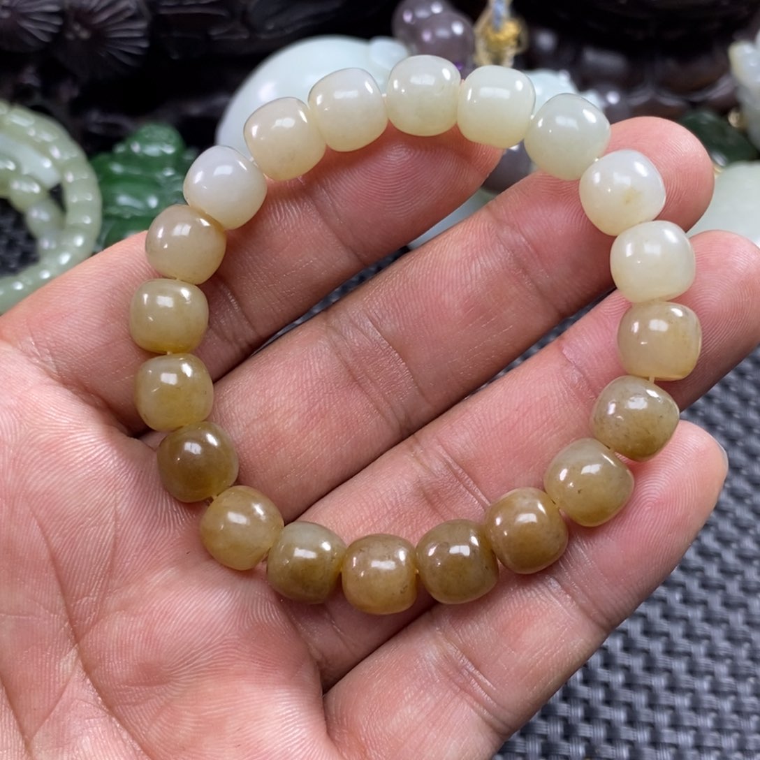 和田玉未镶嵌手链