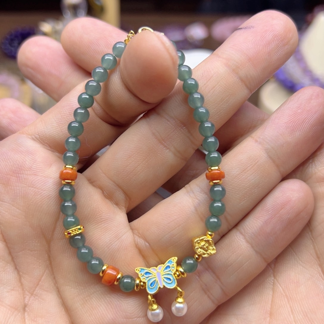 翡翠手链未镶嵌翡翠手链