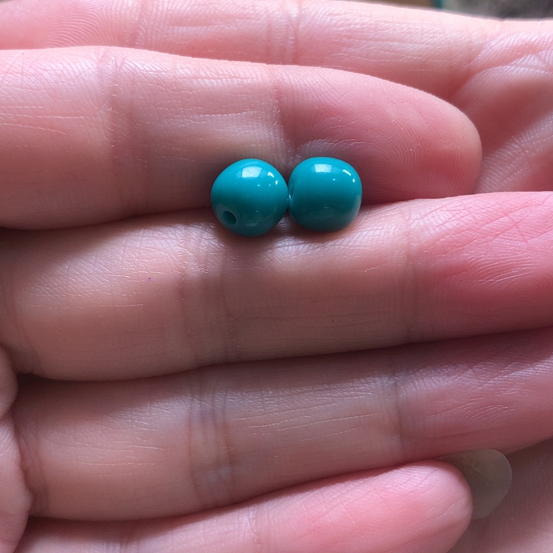 八***戒琉璃/树脂/塑料类果冻色8mm一对