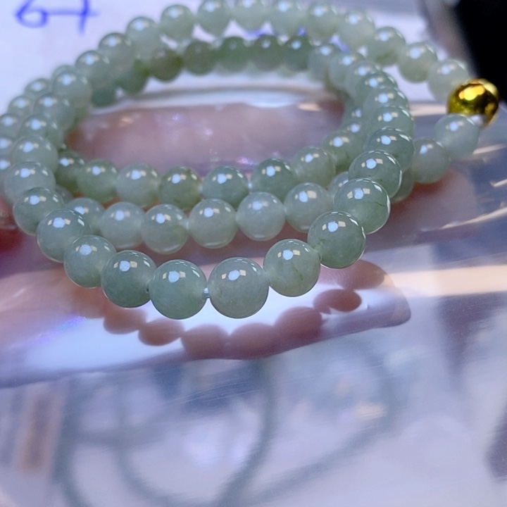 定制翡翠未镶嵌珠串