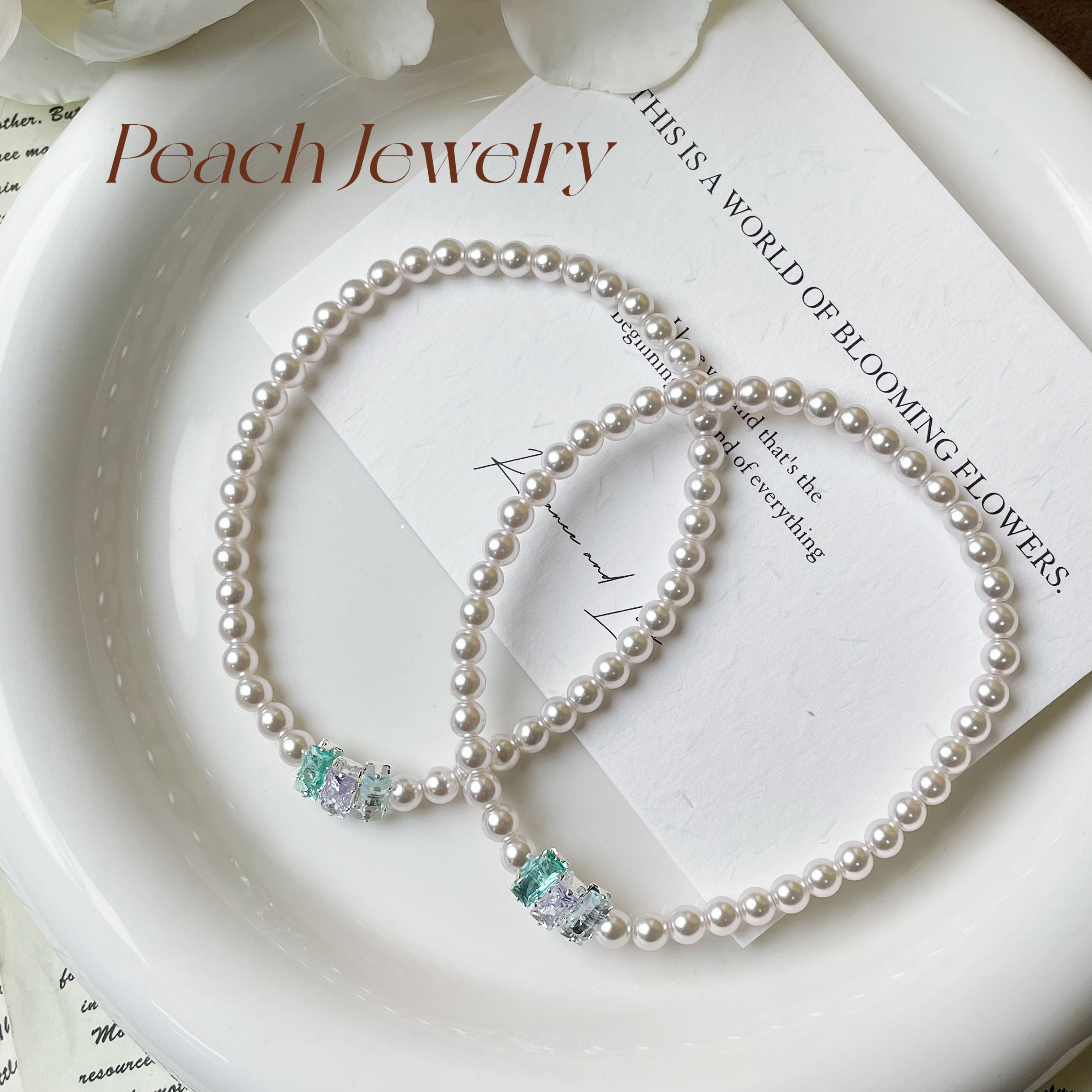 非金属仿珍珠手链 预售国产施家珠珠手链 TJ82 多样性发一颜色微