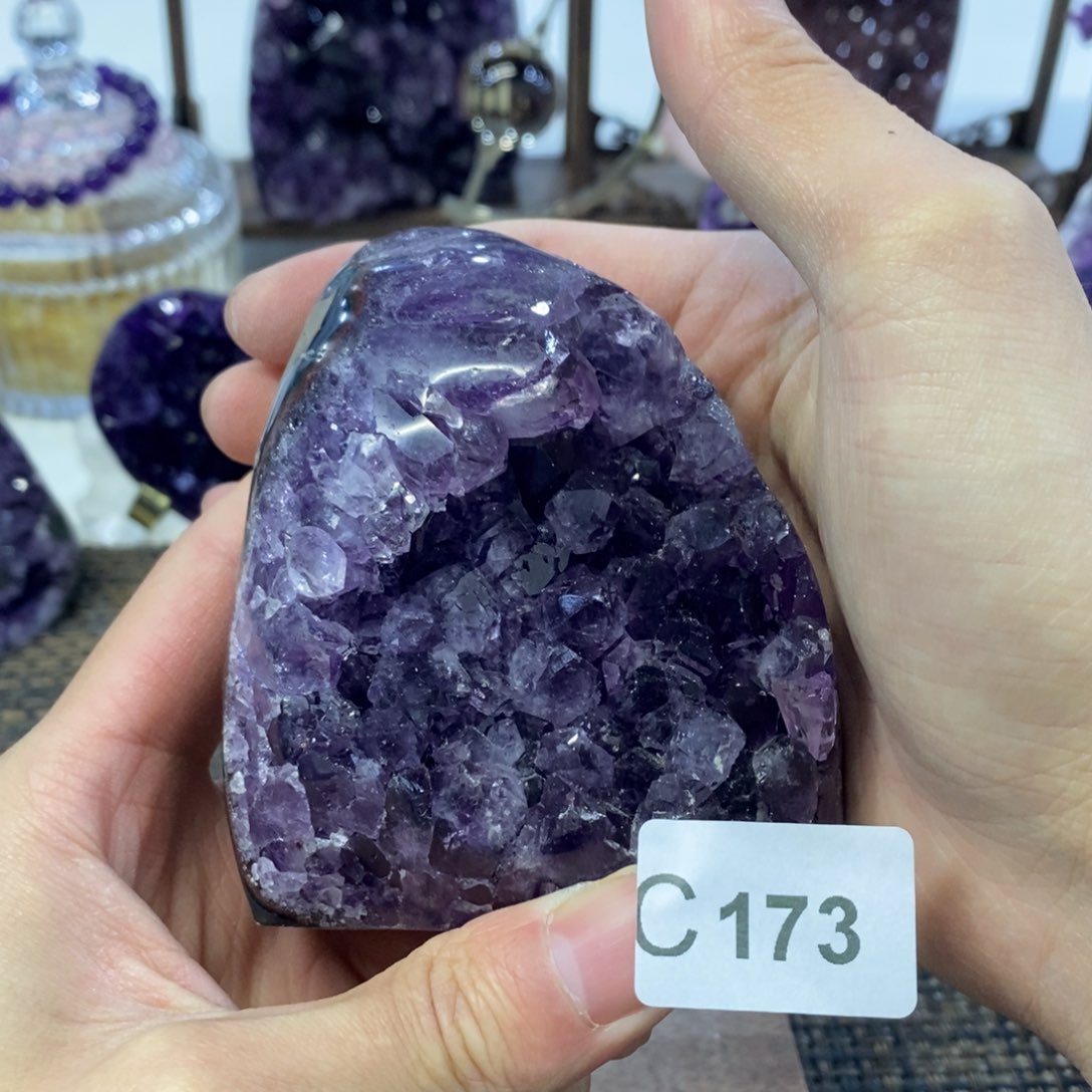紫晶摆件摆件未镶嵌
