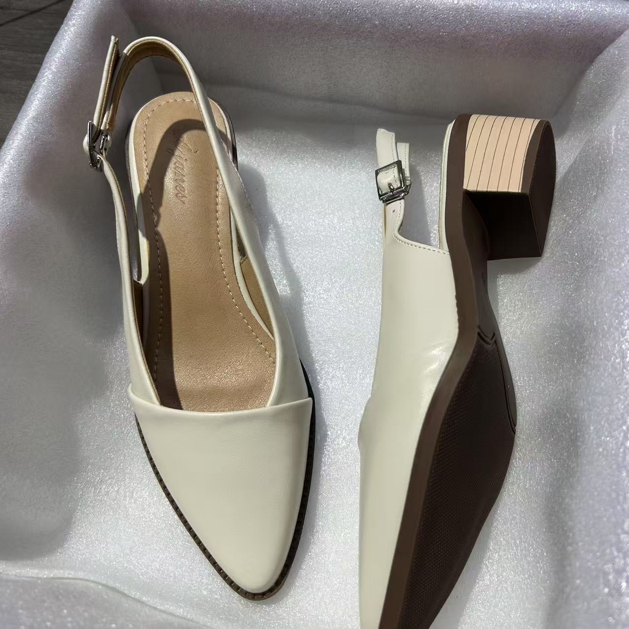 春夏新款H 68-2  女神时尚潮流气质女士尖头高跟半托