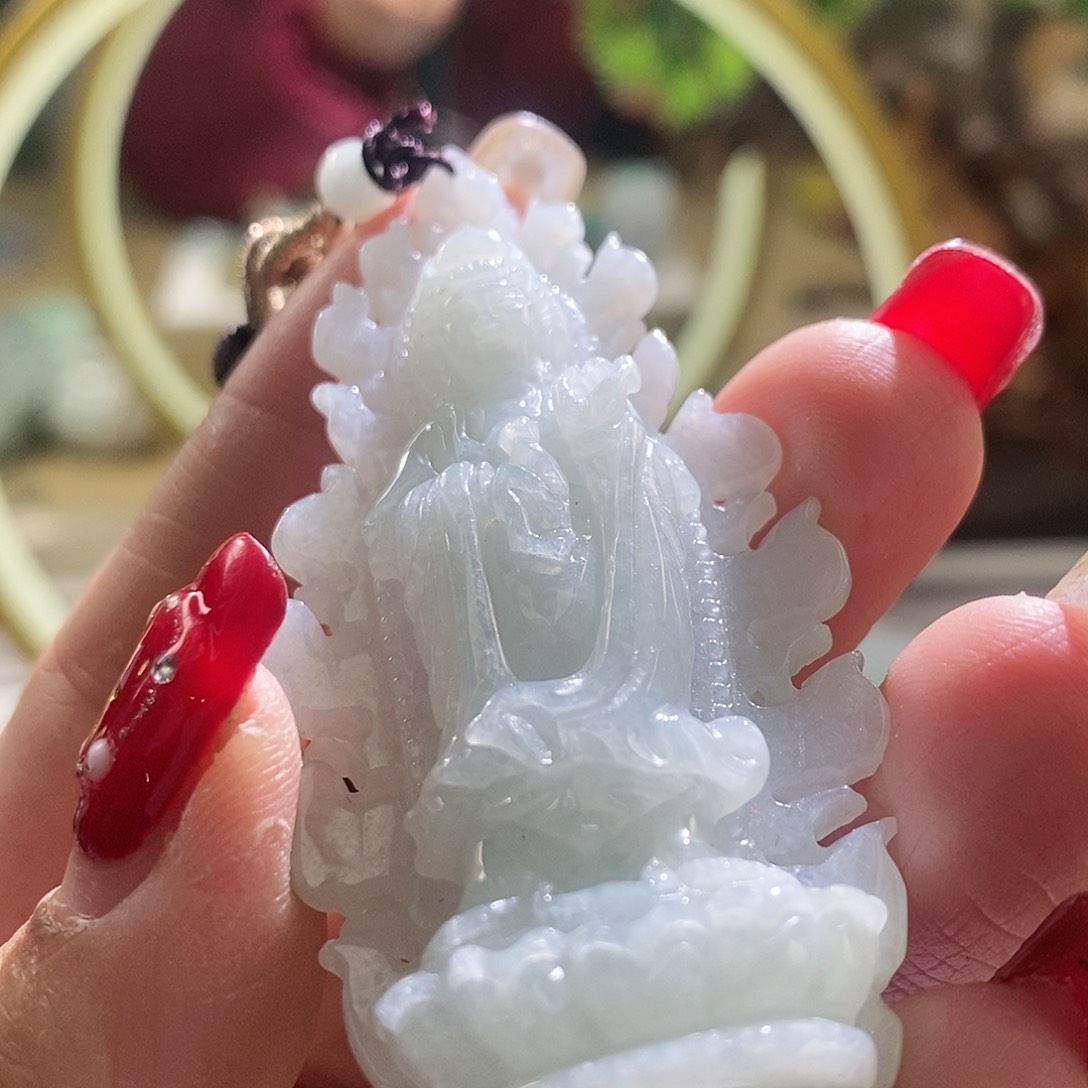 【闪购商品】翡翠颈饰未镶嵌观音