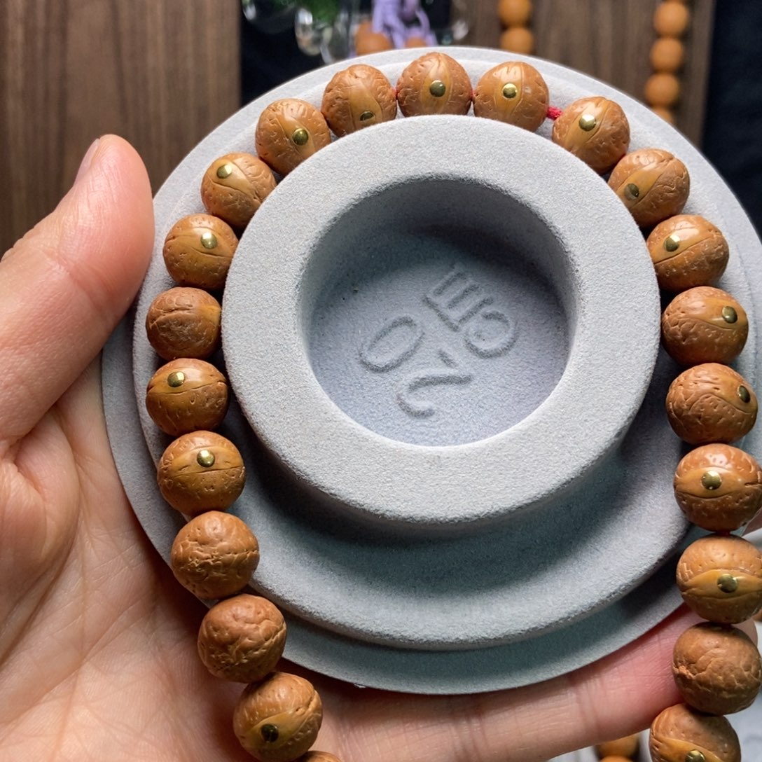 合***.凤眼菩提手串12铜钉手持