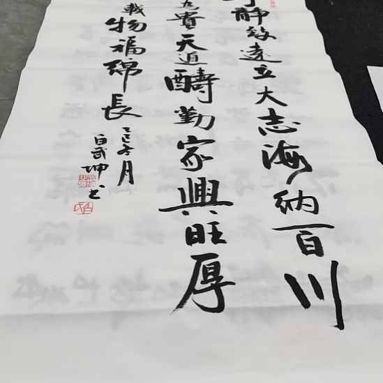 翰墨白武坤老师作品一副
