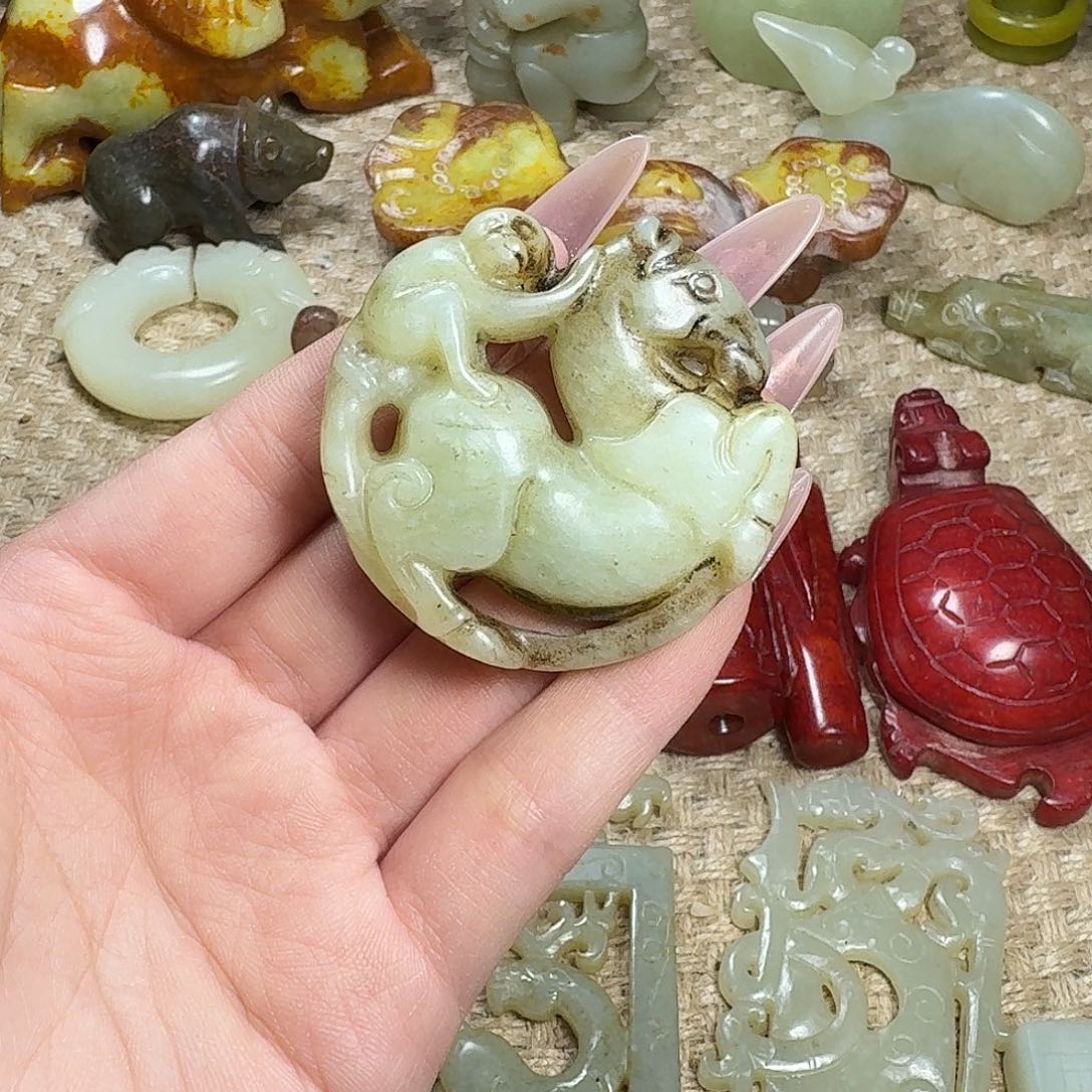 白玉菩提吊坠挂件