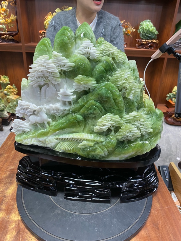 摆件新中式玄关山水摆件办公室摆件
