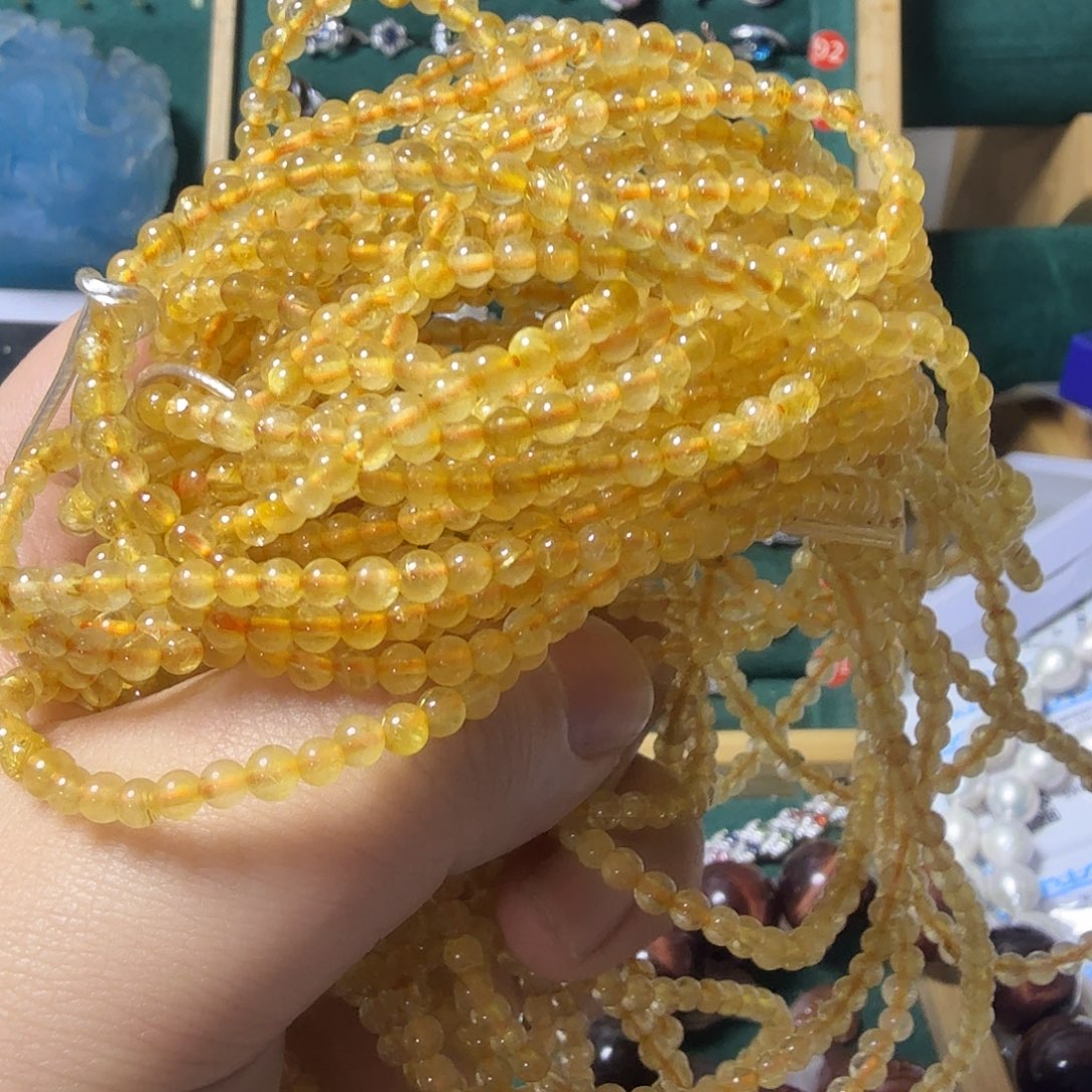 未镶嵌发晶手链发晶三圈发晶手链