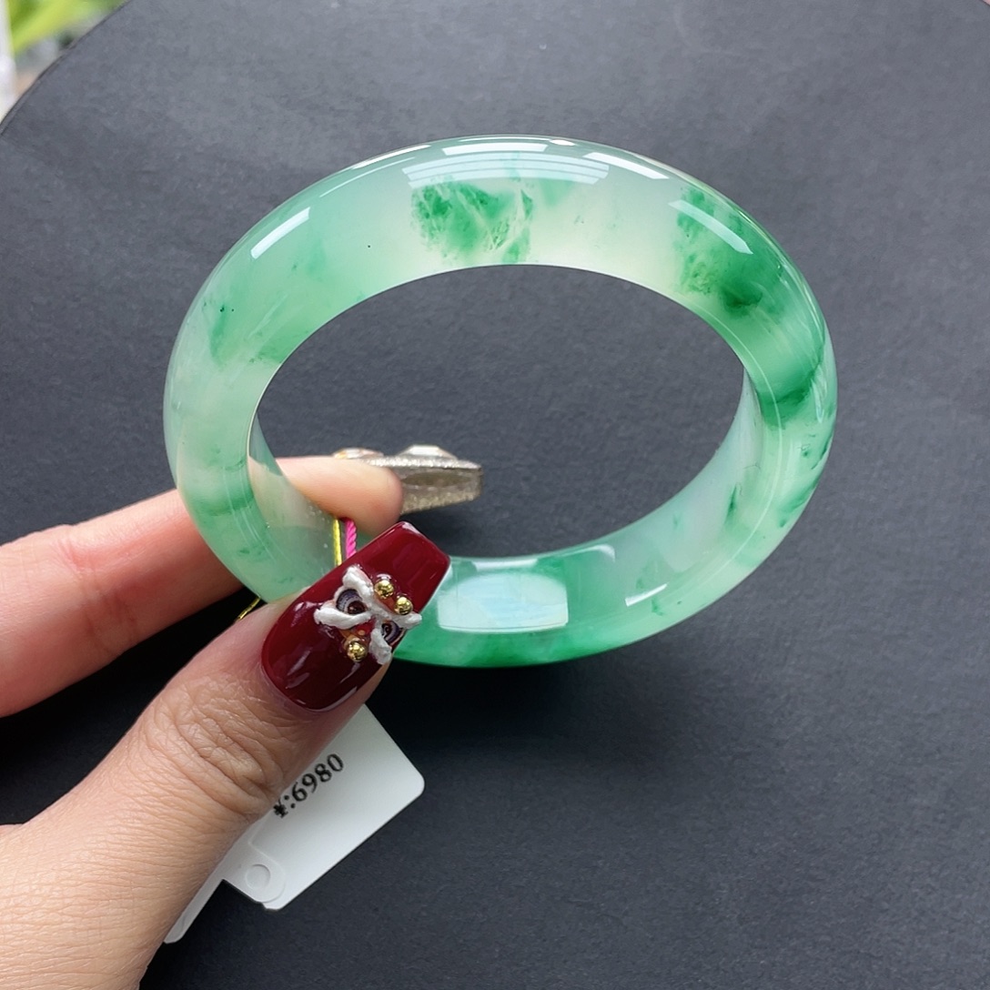 石英质玉未镶嵌手镯57.5