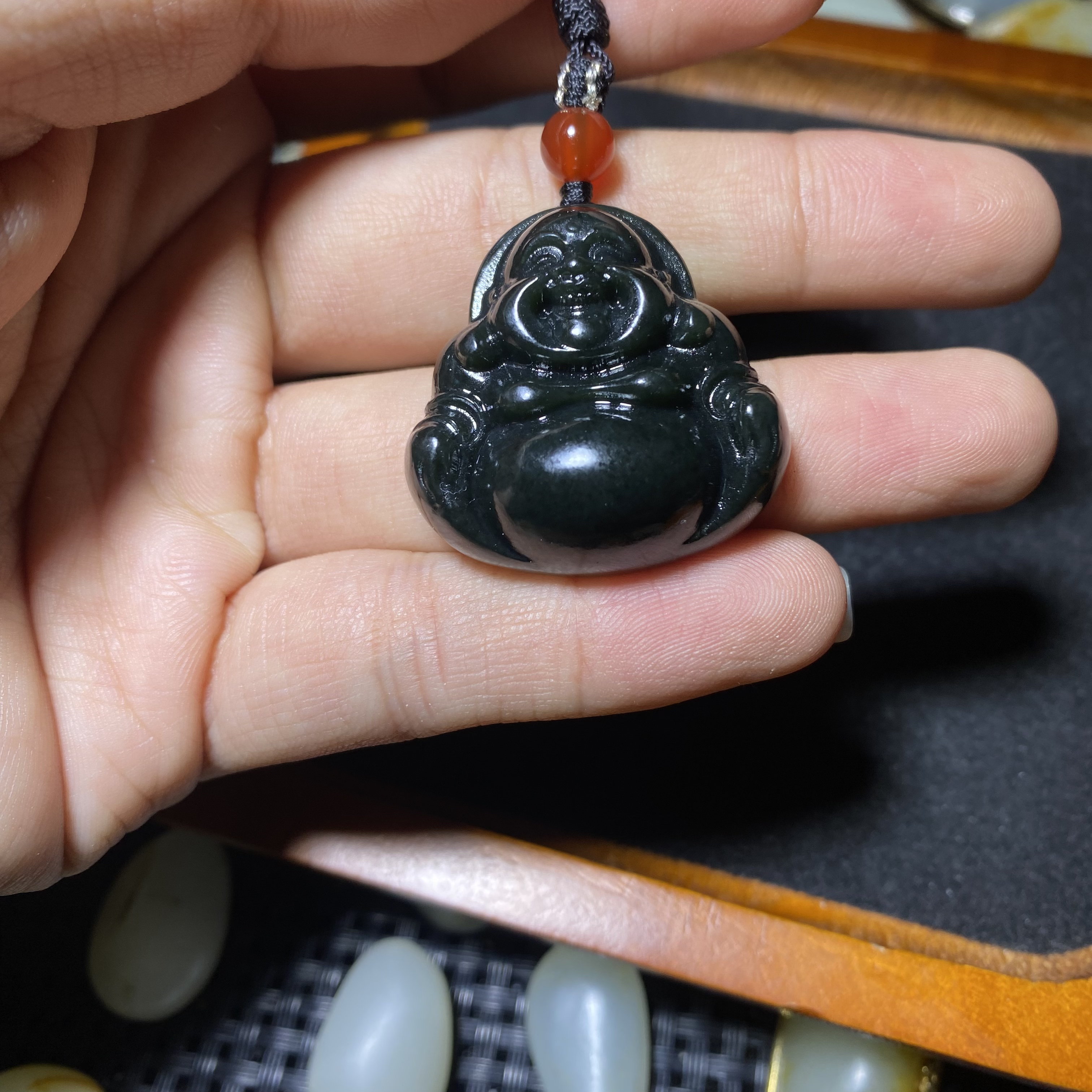 和田玉18.5克小佛公