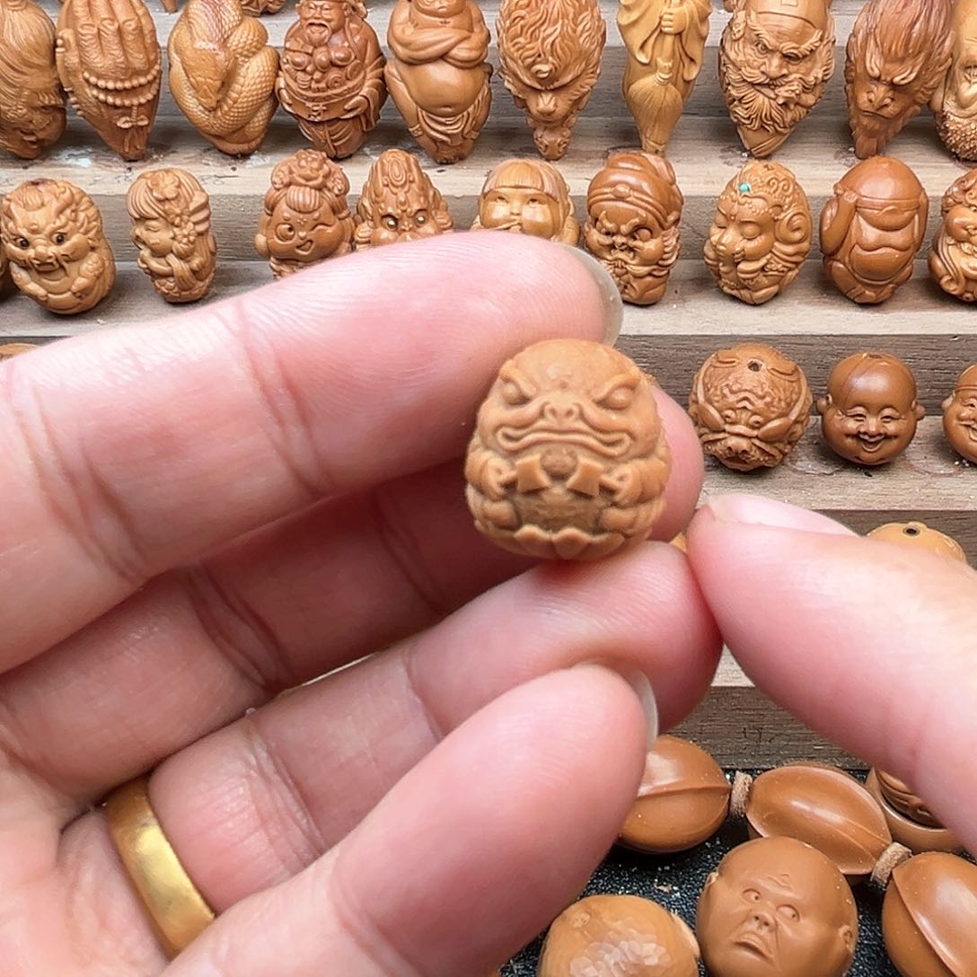 橄榄核吊坠16金蟾福利